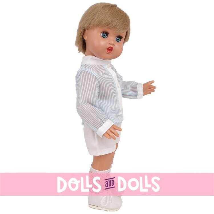 Mariquita Pérez und Juanín Perez Puppen 50 cm - Gelbes Kleid 2024 + Gestreiftes Hemd 2024