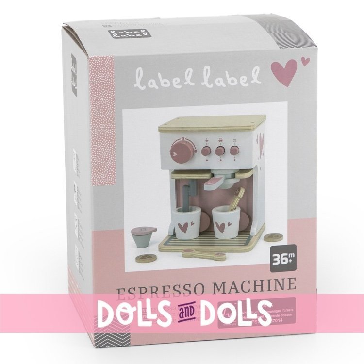 Label Label Espressomaschine - Rosa