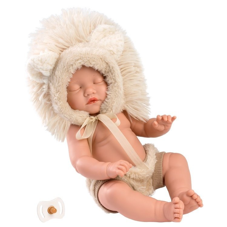 Llorens Puppe 31 cm - Mini Baby Girl - Weißer Löwe