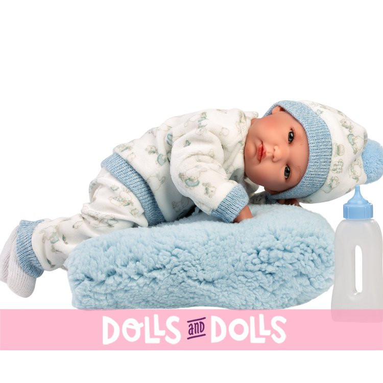 Llorens Puppe 35 cm - Bimbo hellblauem