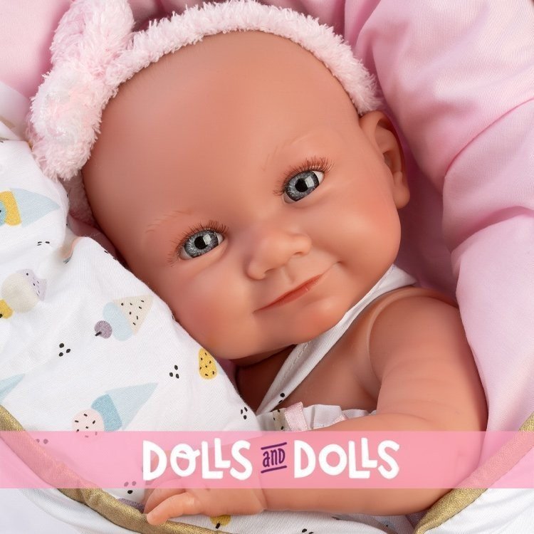 Llorens Puppe 40 cm - Neugeborenes Nica mit Spielplatz