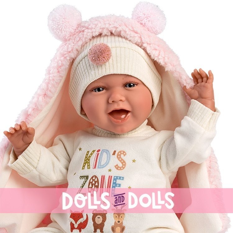 Llorens Puppe 40 cm - Neugeborene Mimi lächelt "Kid´s zone"