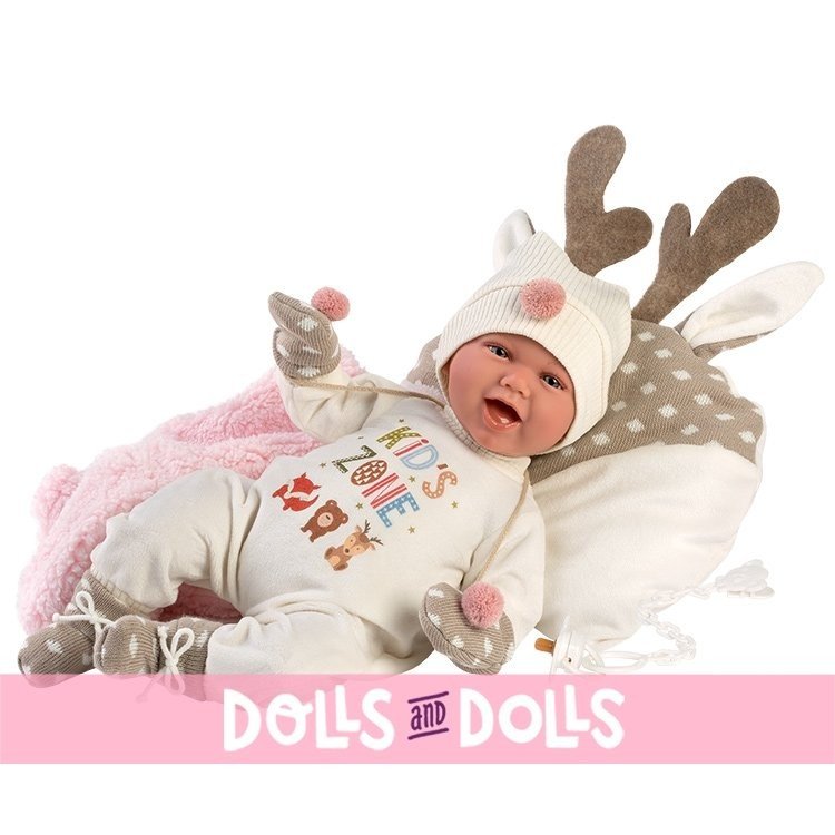 Llorens Puppe 40 cm - Neugeborene Mimi lächelt "Kid´s zone"