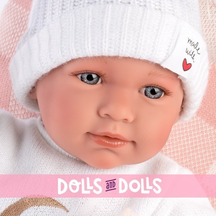 Llorens Puppe 40 cm - Neugeborenes Mimi Heulsuse mit Mondstickerei