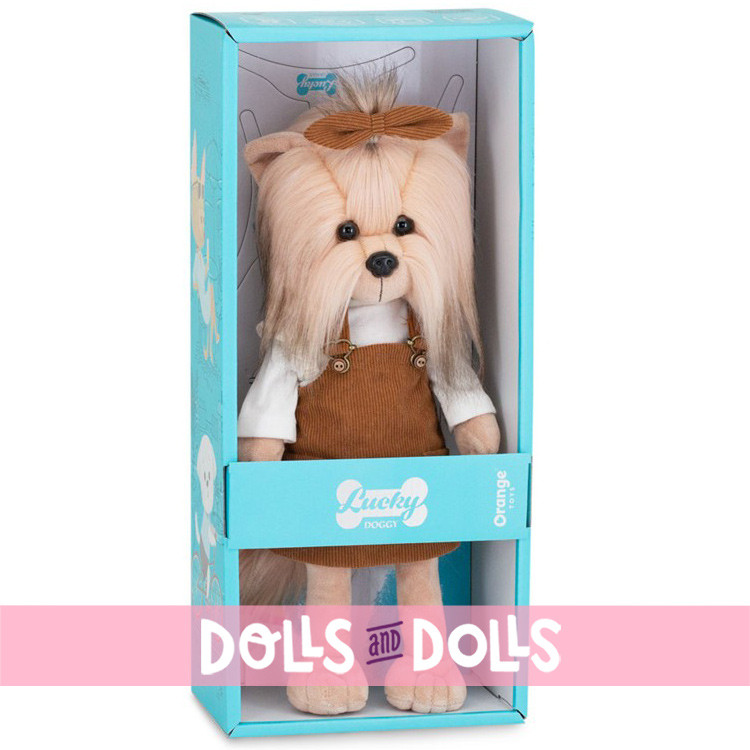 Lucky Doggy Puppe 37 cm - Lucky Yoyo - Herbst-Modus