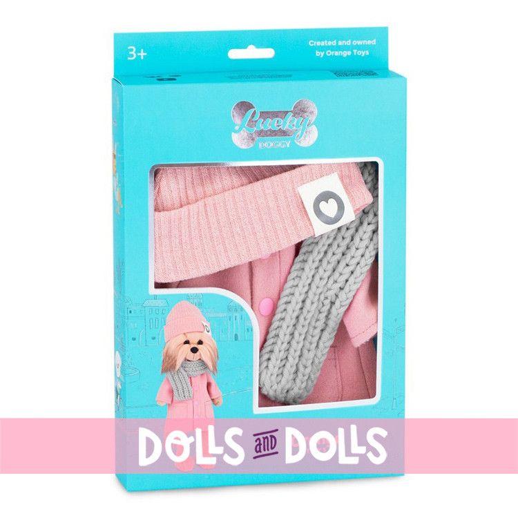 Outfit für Lucky Doggy Puppe 37 cm - Herbstliches Outfit