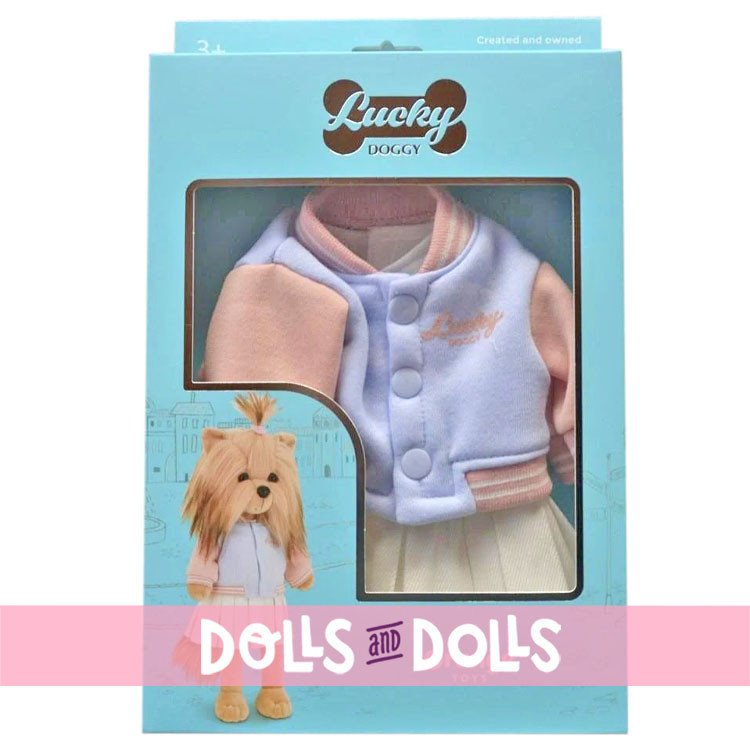Outfit für Lucky Doggy Puppe 37 cm - Abendspaziergang