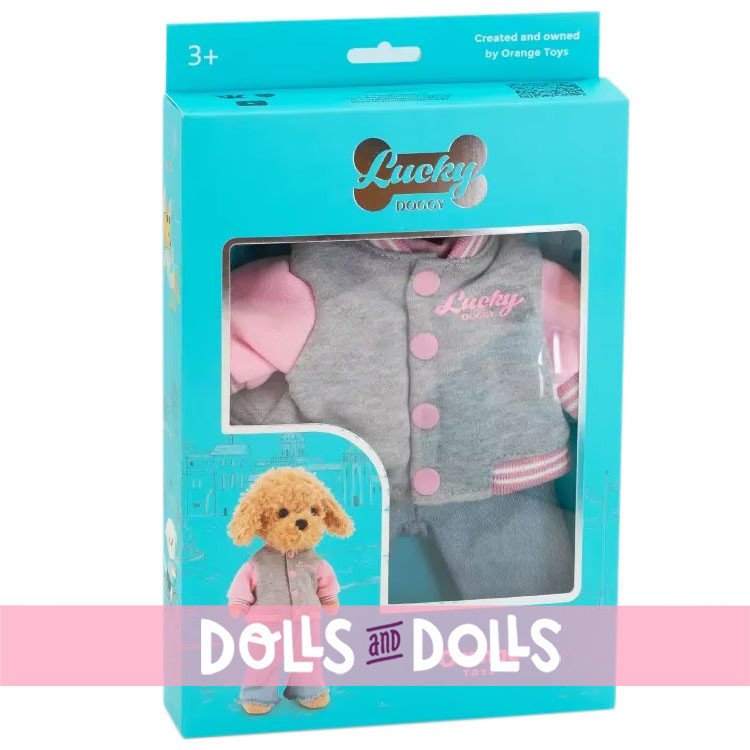Outfit für Lucky Doggy Puppe 37 cm - Urban Chic