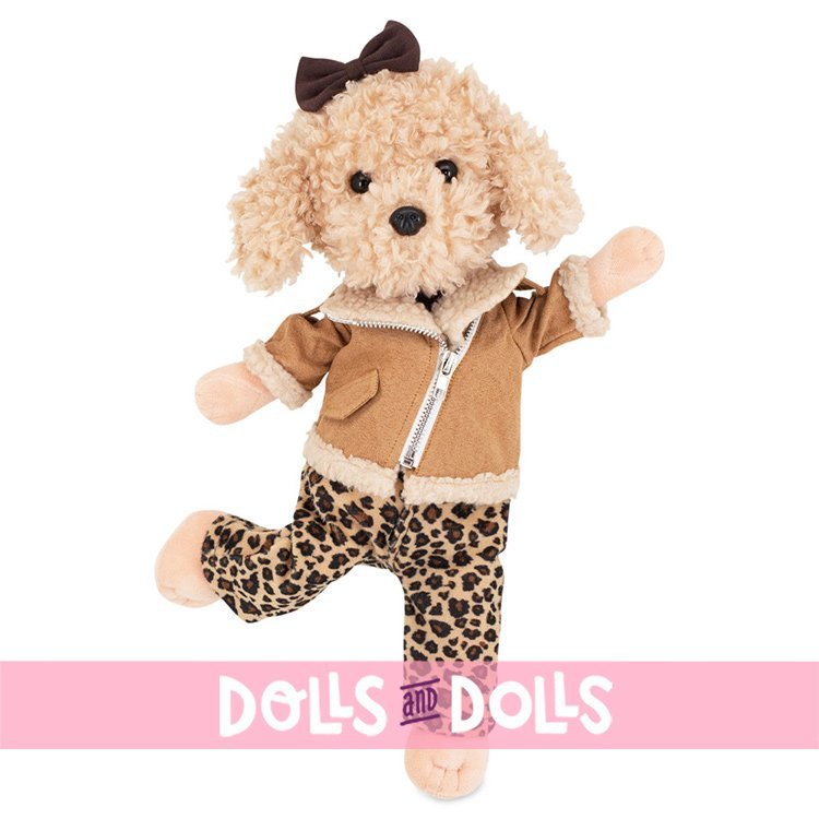 Lucky Doggy Puppe 37 cm - Lucky Fendi - Leopardenanzug