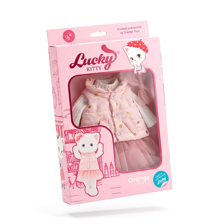 Outfit für Lucky Kitty Puppe 38 cm - Spring Romance