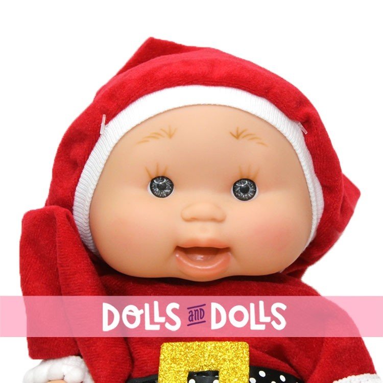 Marina & Pau Puppe 26 cm - Nenotes Christmas Edition - Weihnachtsmann Mädchen