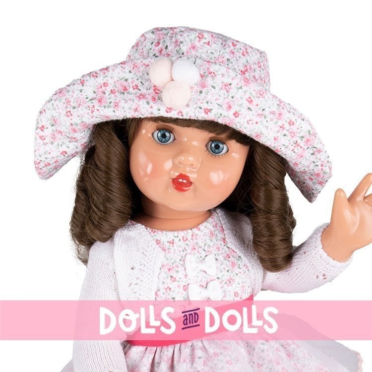 Mariquita Pérez Puppe 50 cm - Mit rosa Blumenkleid
