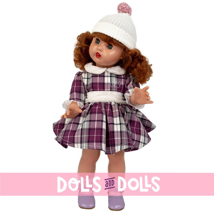 Mariquita Pérez Puppe 50 cm - Kariertes Winterkleid 2025