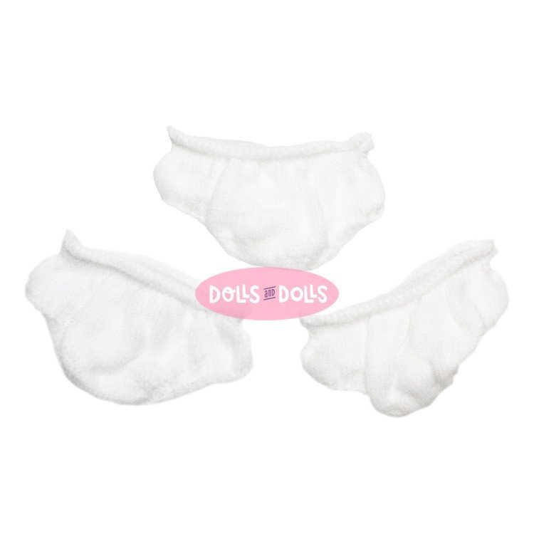 Zubehör für Nines d'Onil 23 cm Puppe - Little Mia - Set aus drei durchbrochenen Schlüpfern