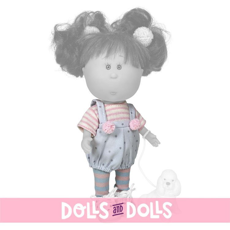 Kleidung für Nines d'Onil Puppen 23 cm - Little Mia - Overallset mit Punkten