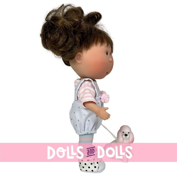 Nines d'Onil Puppe 23 cm - Little Mia Brünette mit Haustier