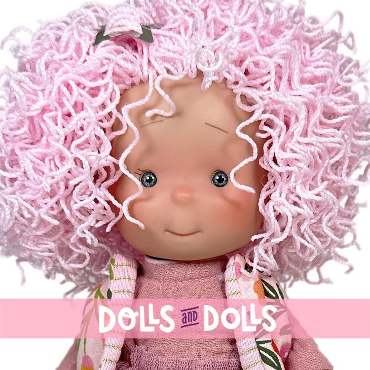 Nines d'Onil Puppe 23 cm - Little Pippa mit rosa Wollhaar