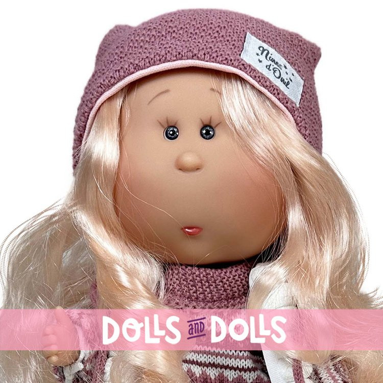 Nines d'Onil Puppe 30 cm - Mia Blondine mit Maskottchen