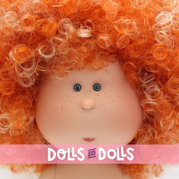 Nines d'Onil Puppe 30 cm - EXKLUSIV - Mia Rothaarige mit lockigem Haar und Strähnchen - Ohne Kleidung