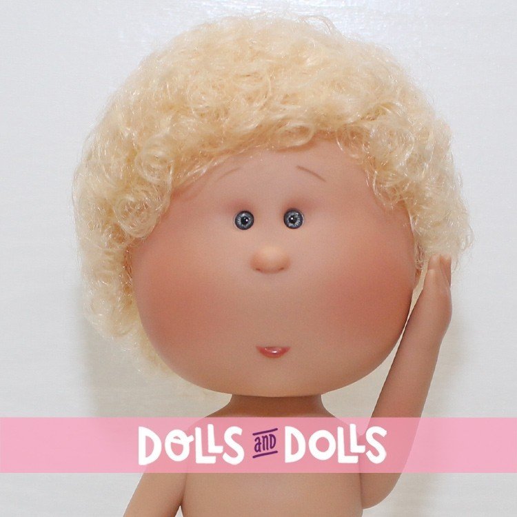 Nines d'Onil Puppe 30 cm - Mio blond mit lockigem Haar - Ohne Kleidung