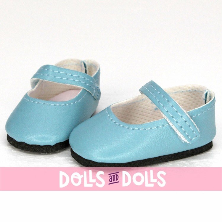 Zubehör für Paola Reina 32 cm Puppe - Las Amigas - Hellblaue Schuhe
