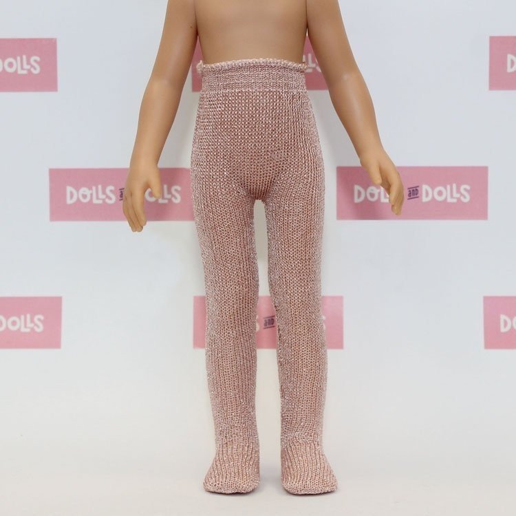 Zubehör für Paola Reina 32 cm Puppe - Las Amigas - Rosa-silberne Strumpfhose