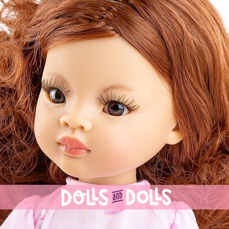 Paola Reina Puppe 32 cm - Las Amigas - Celia im rosa Kleid mit Herzen