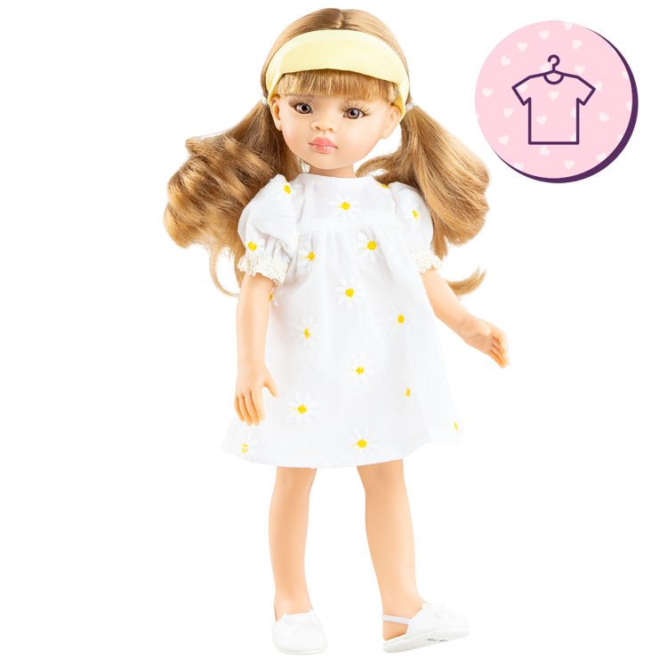 Outfit für Paola Reina Puppe 32 cm - Las Amigas - Ksenia - Gänseblümchenkleid