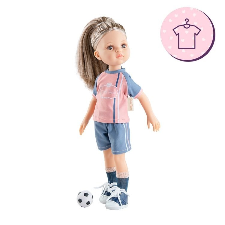 Outfit für Paola Reina Puppe 32 cm - Las Amigas - Mónica - Trikot eines Fußballers