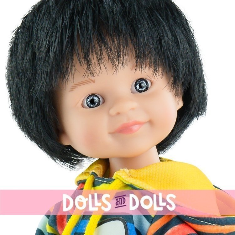 Paola Reina Puppe 32 cm - Las Amigas - Unai mit Raketensweatshirt