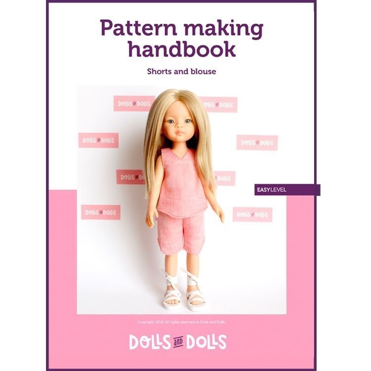 Puppen und Puppen herunterladbare Anleitung für Las Amigas Puppen - Shorts mit Bluse