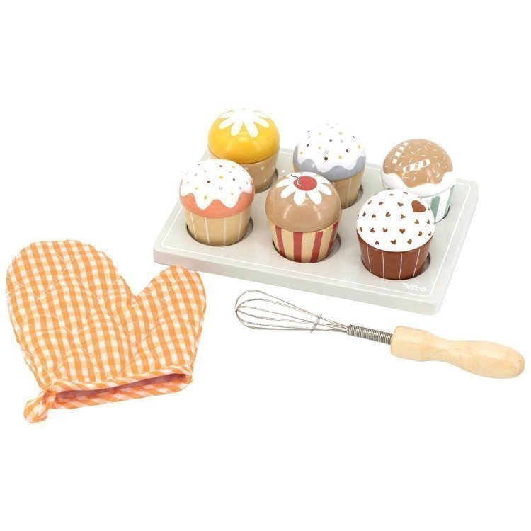Cupcake-Set aus Holz - Tryco