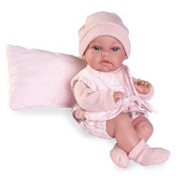 Antonio Juan Puppe 34 cm - Neugeborenes Baby Toneta Posturitas mit Weste