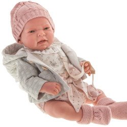 Antonio Juan Puppe 40 cm - Lea mit grüner Jacke Reborn limitierte Serie