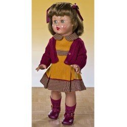 Mariquita Pérez Puppe 50 cm - Mit Winterset Ocker Schürze