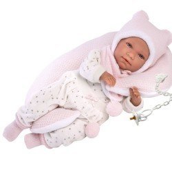 Llorens Puppe 42 cm - Weinende Mimi mit rosa Mond