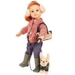 Götz Puppe 50 cm - Hannah and her dog