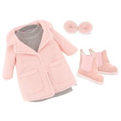 Outfit für Lucky Doggy Puppe 37 cm - Wintermode