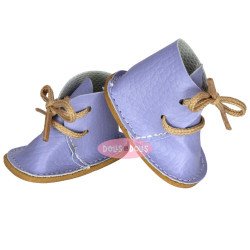 Zubehör für Nines d'Onil 30 cm Puppe - Mia und Pippa - Fliederfarbene Stiefel mit Schnürsenkeln