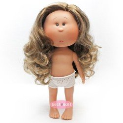 Nines d'Onil Puppe 30 cm - EXKLUSIV - Mia brünett mit Strähnchen - Ohne Kleidung