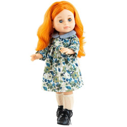 Paola Reina Puppe 45 cm - Soy tú - Becca im blauen Blumenkleid