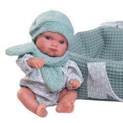 Antonio Juan Puppe 21 cm - Mufly mit Babytragetasche
