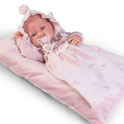 Antonio Juan Puppe 42 cm - Neugeborenes mit Taufkleid 