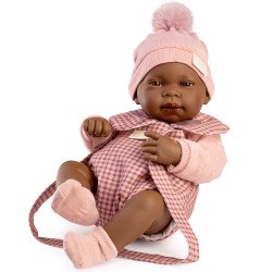 Antonio Juan Puppe 42 cm - Neugeborene Indira mit Babytrage