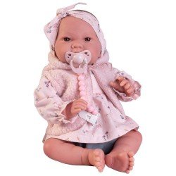 Antonio Juan Puppe 42 cm - Sweet Reborn Nica mit Weste und Schleife