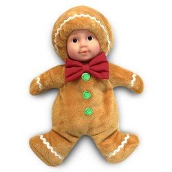 Anne Geddes Puppe 23 cm - Weihnachten - Baby Lebkuchenmann