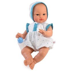 Así Puppe 36 cm - Koke mit blauen Sternen Strampler