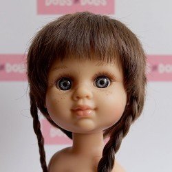 Berjuan Puppe 35 cm - Boutique Puppen - My Girl Zöpfe ohne Kleidung