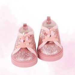 Ergänzungen für Götz Puppe 42-50 cm - Glitzer Sneakers
