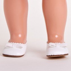 Ergänzungen für Mariquita Pérez Puppe 50 cm - Weiße Ballerinas